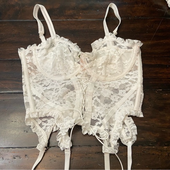 New! For Love And Lemons Lou lace bustier longline bra corset 1288 - Picture 3 of 13